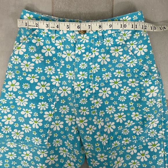Big Bud Press Daisy Light Blue Work Pants Size XXS - Picture 2 of 10